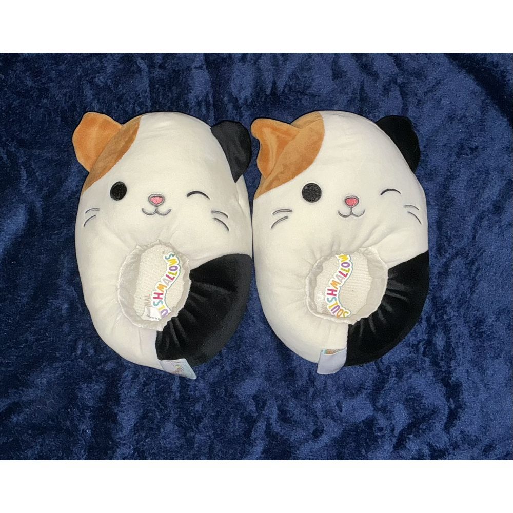 Squishmallow‎ Slippers Cam The Cat, Children's Soft Plush Size 2/3 Kids